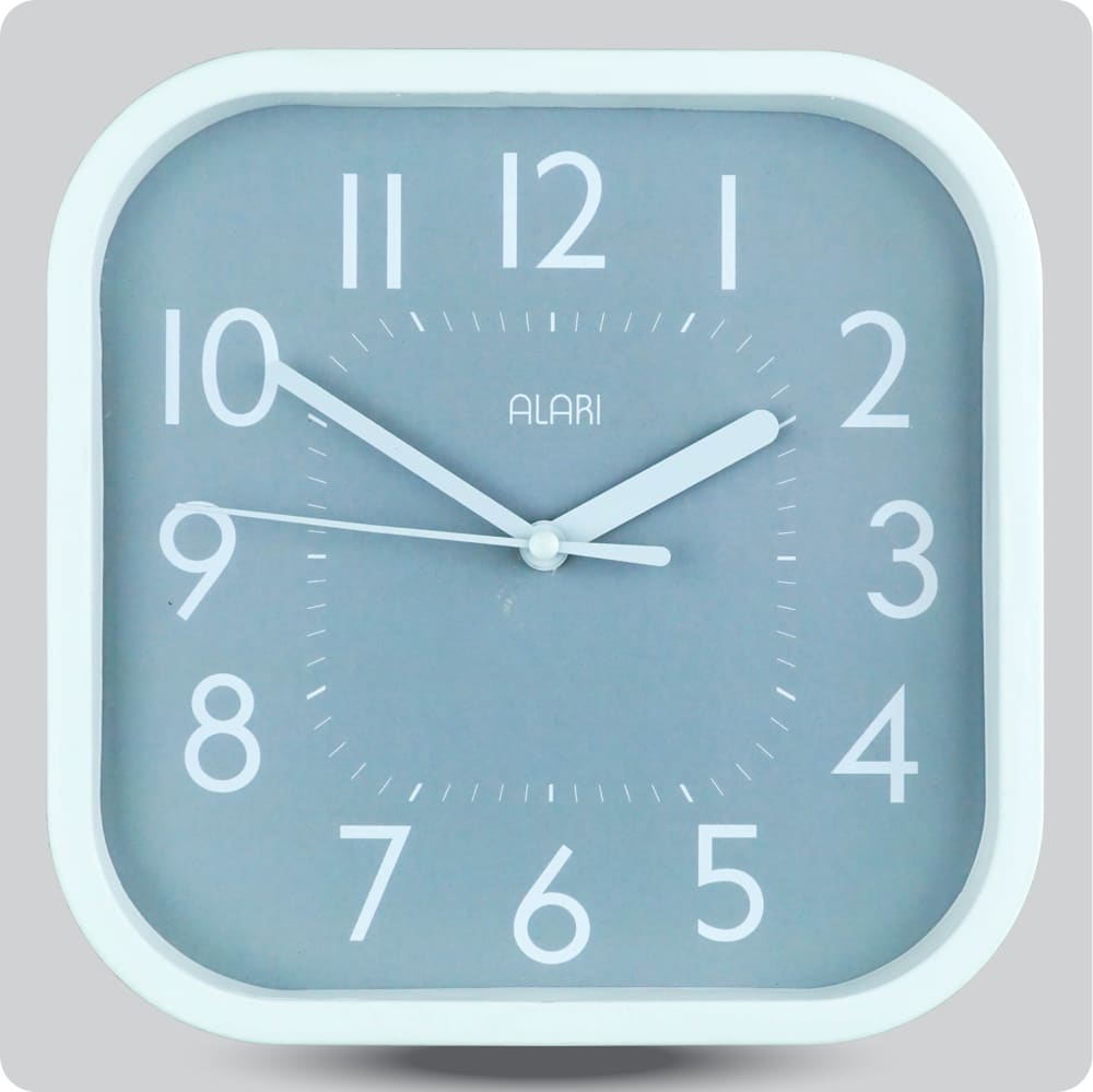 Jam Dinding Analog Polos Minimalis Alari Abu JDALARAL1209-5454ABU