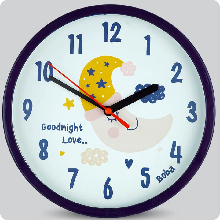 Jam Dinding Analog Karakter Anak Boba Moon JDBOBABB1116MON