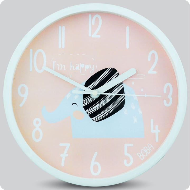 Jam Dinding Analog Animal Boba Elephant JDBOBABB1313SVAELF