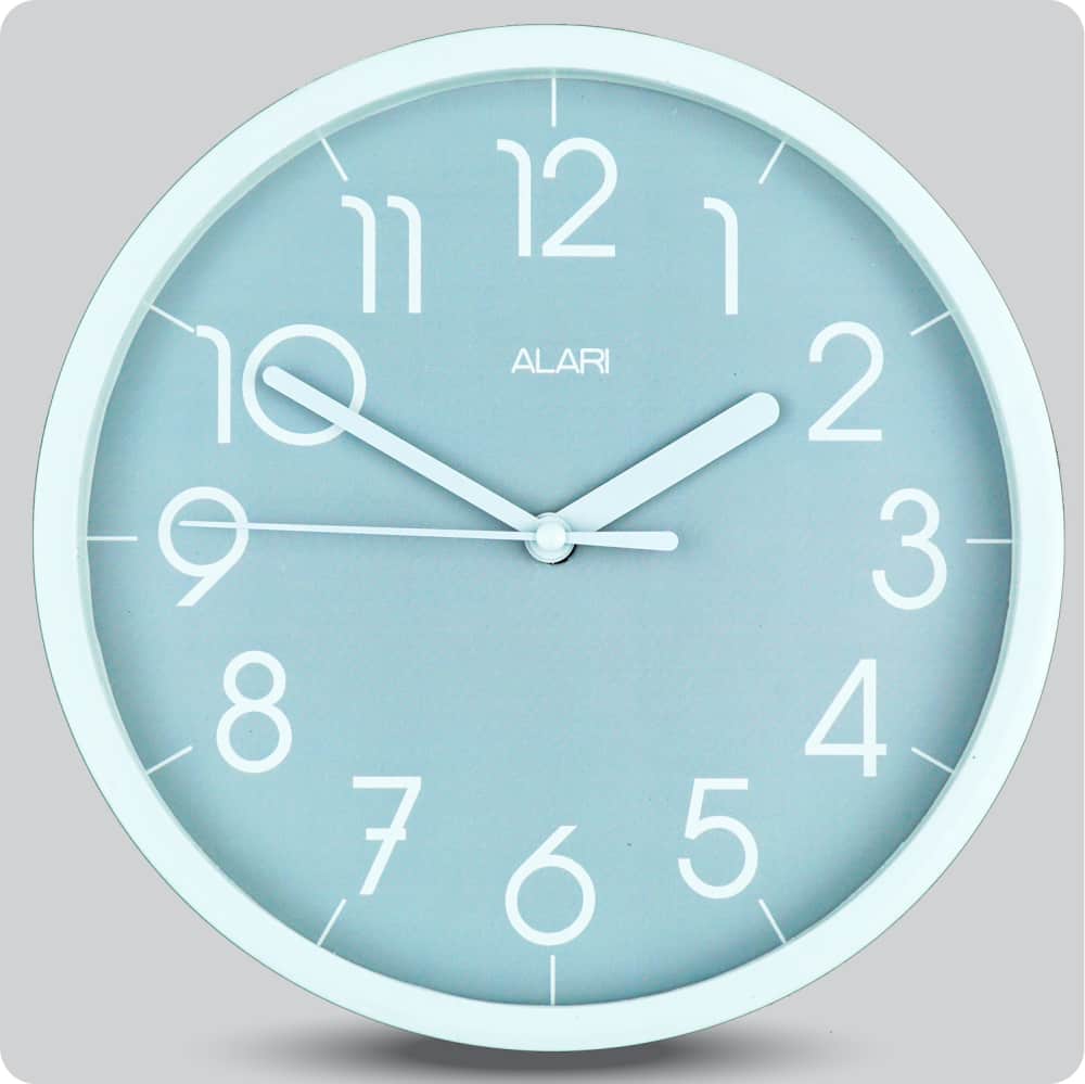 Jam Dinding Analog Polos Minimalis Alari Abu-Abu JDALARAL1112ABU