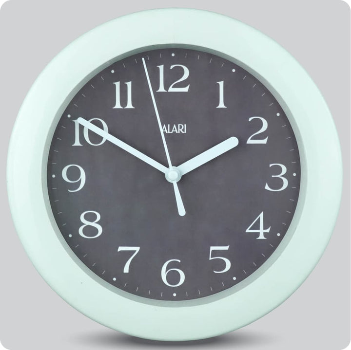 Jam Dinding Analog Polos Minimalis Alari Abu JDALARAL1242-805ABU