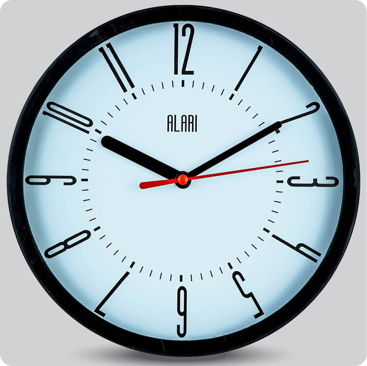 Jam Dinding Analog Polos Minimalis Alari Putih JDALARAL1155PUT