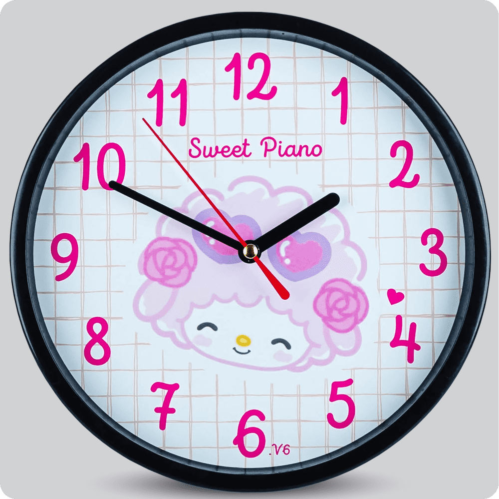 Jam Dinding Analog Karakter Anak Non Sweet Piano JDNONNN1003-1668SWEV6