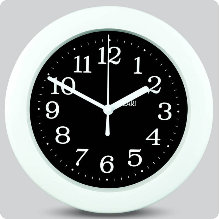 Jam Dinding Analog Polos Minimalis Alari Hitam JDALARAL1243-805HIT