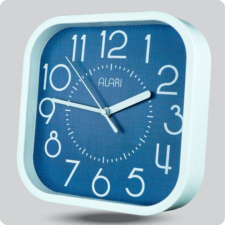 Jam Dinding Analog Polos Minimalis Alari Biru JDALARAL1208-5454BIR