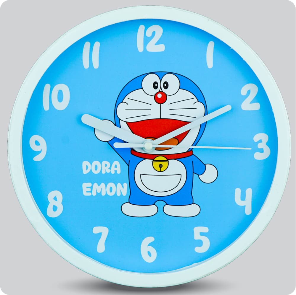 Jam Dinding Analog Karakter Anak No Brand Doraemon Biru JDKARNN1101DRBIR