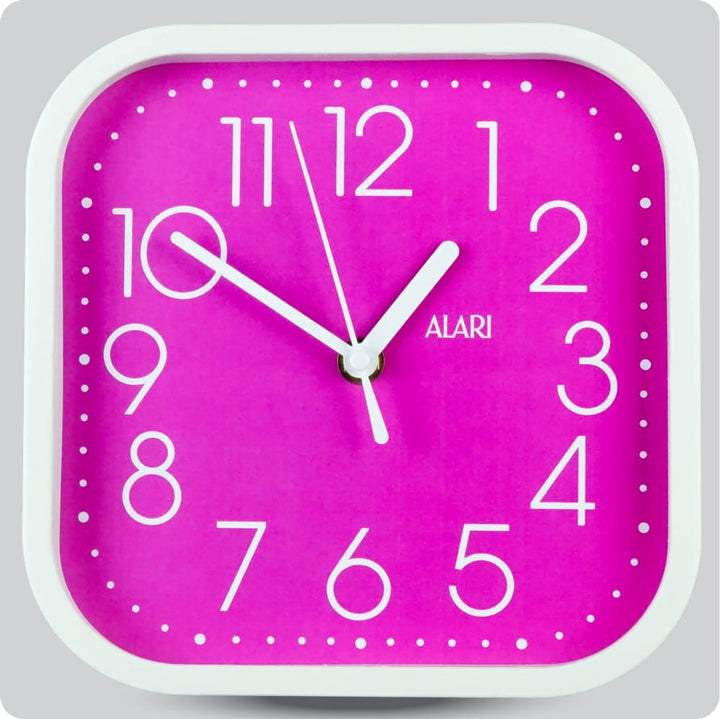 Jam Dinding Analog Polos Minimalis Alari Ungu JDALARAL1244-5454UNG