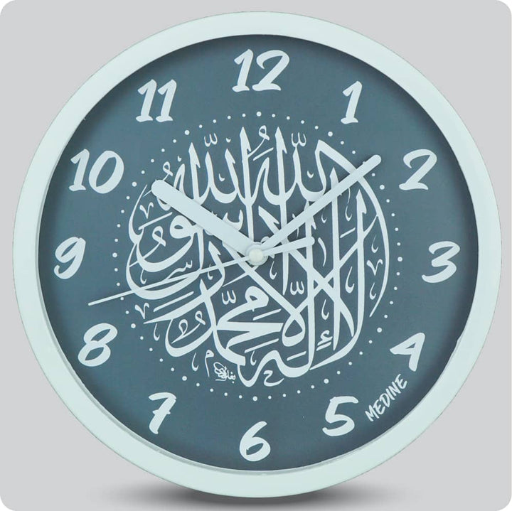 Jam Dinding Analog Kaligrafi Medine Abu-Abu JDMEDIMD1123KMABU