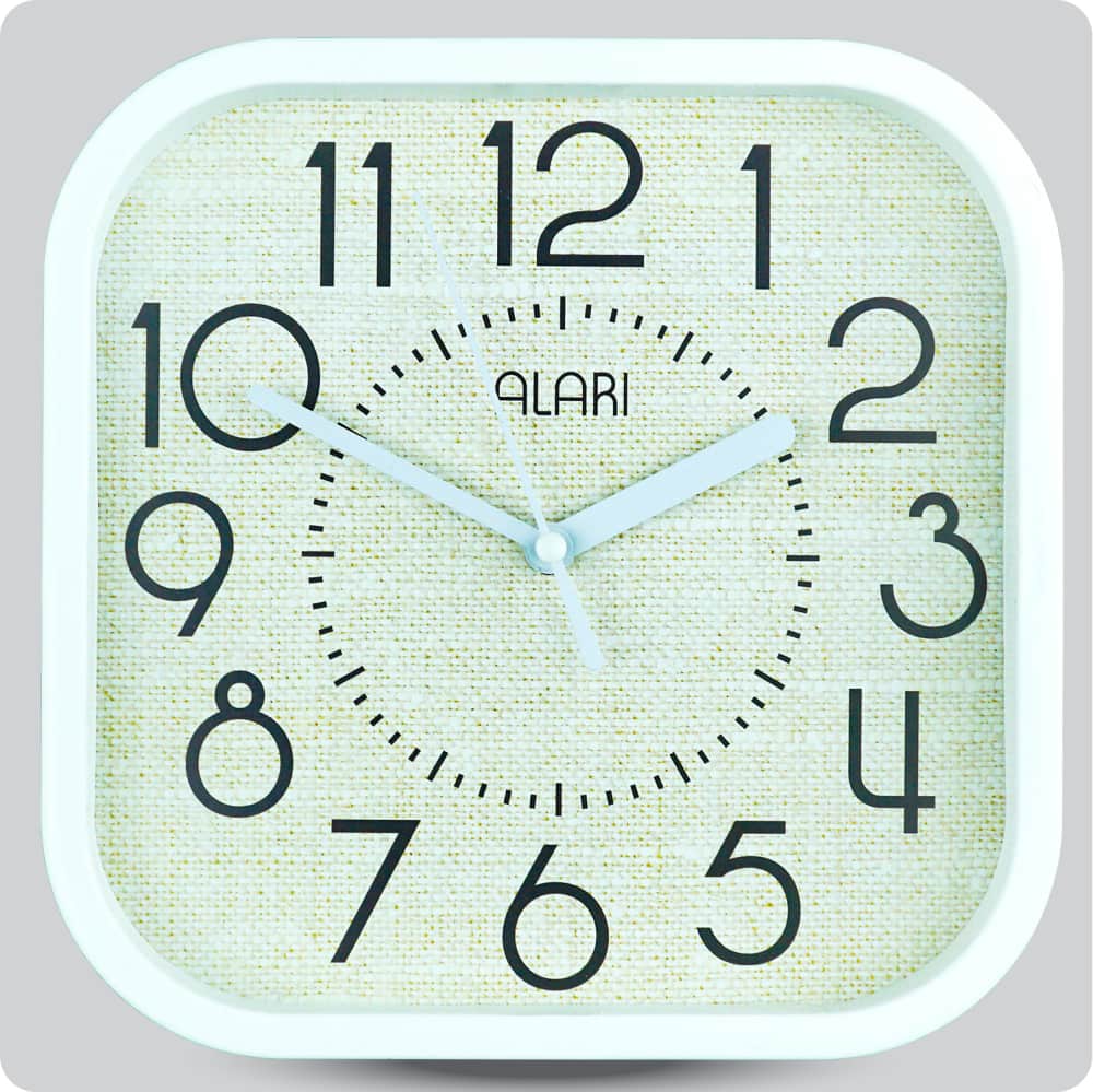 Jam Dinding Analog Polos Minimalis Alari Cream JDALARAL1208-5454CRE