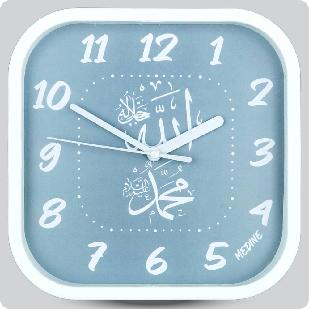 Jam Dinding Analog Kaligrafi Medine Abu JDMEDIMD1168-5454ABU