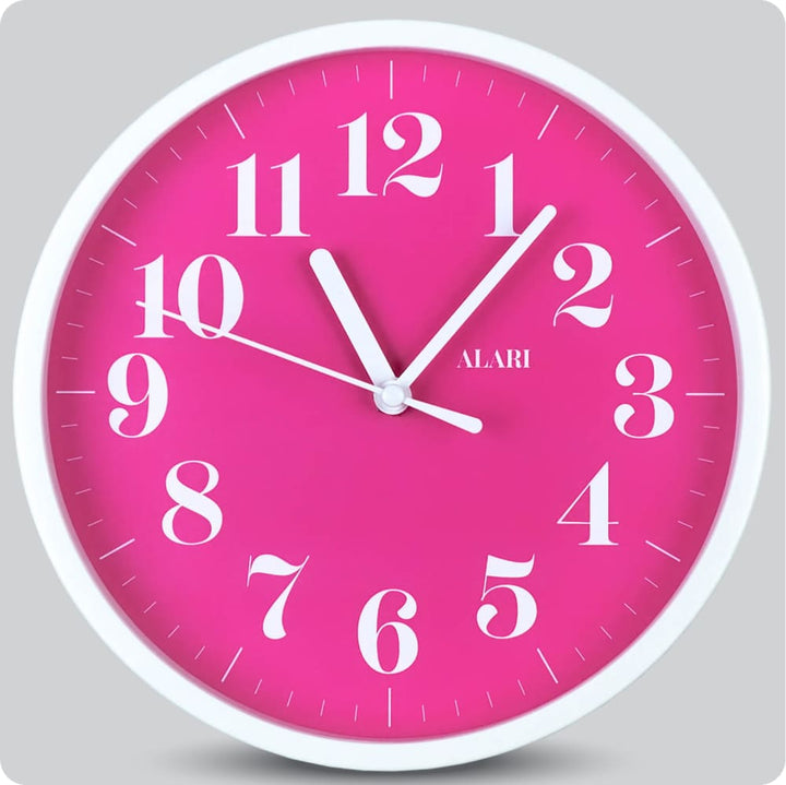 Jam Dinding Analog Vintage/Jaman Dulu Alari Pink JDALARAL1165-1668PIN