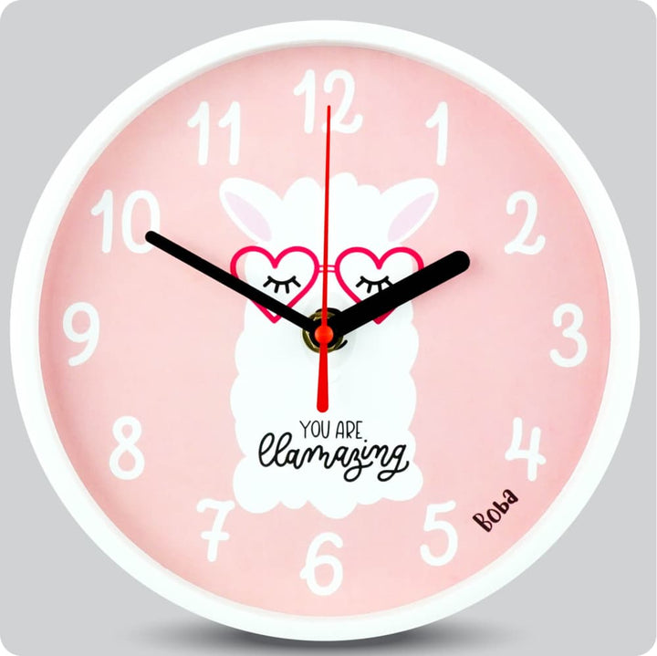 Jam Dinding Analog Karakter Anak Boba You Are Llamazing JDBOBABB1102-1668LYOU