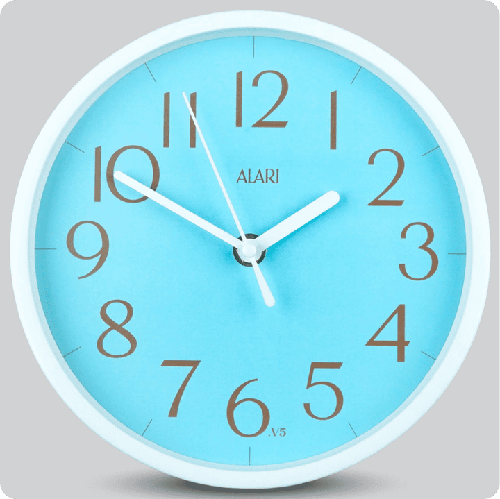 Jam Dinding Analog Polos Minimalis Alari Turquoise V5 20 JDALARAL1179-1668TURV5