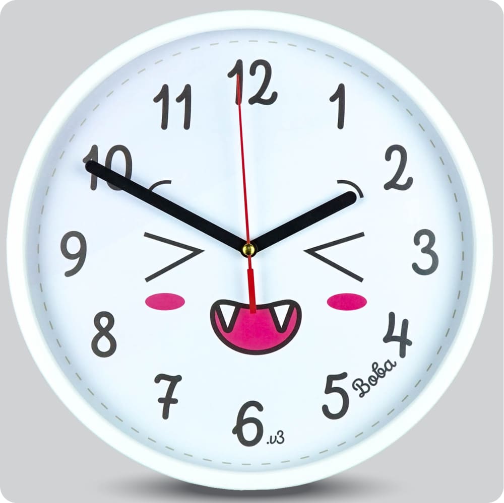 Jam Dinding Analog Karakter Anak Boba V3 25 Cm JDBOBABB1104-168LV3