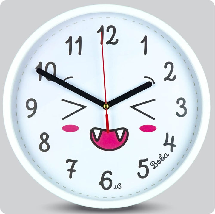 Jam Dinding Analog Karakter Anak Boba V3 25 Cm JDBOBABB1104-168LV3