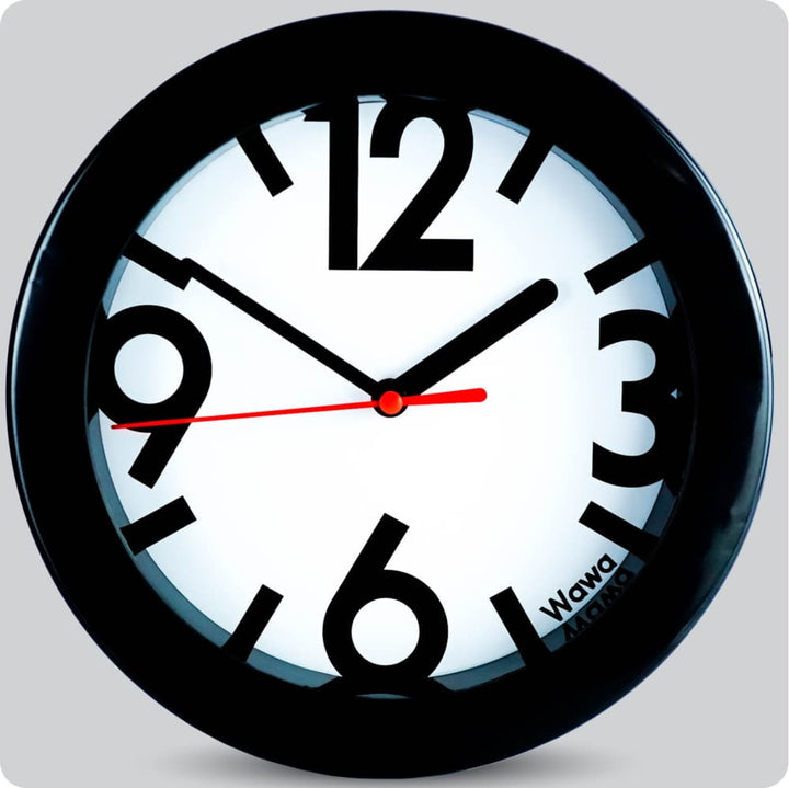 Jam Dinding Analog Polos Minimalis Wawa Putih JDWAWAWW1188-805PUT