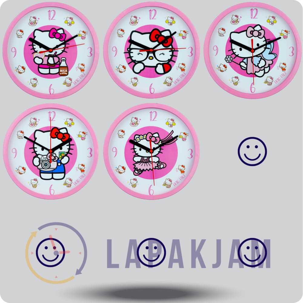 Jam Dinding Analog Karakter Anak No Brand Foto JDHELLNN1211FOT