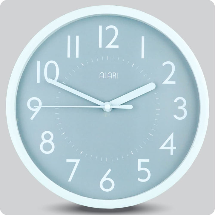 Jam Dinding Analog Polos Minimalis Alari Abu JDALARAL1209-1668ABU
