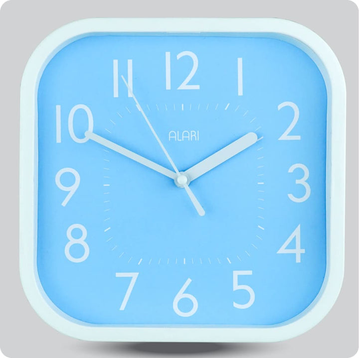 Jam Dinding Analog Polos Minimalis Alari Biru JDALARAL1209-5454BIR