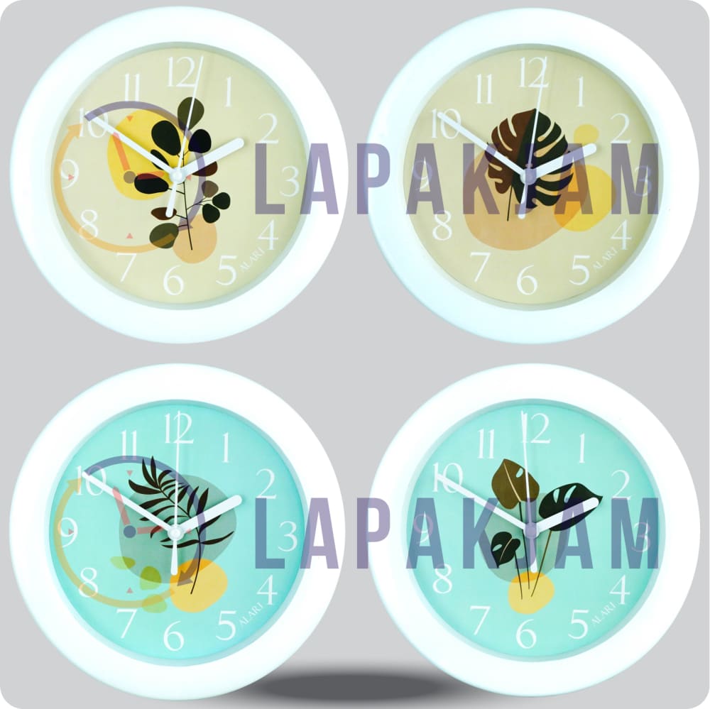 Jam Dinding Analog Bunga Alari Janda Bolong JDALARAL6788-805JAN
