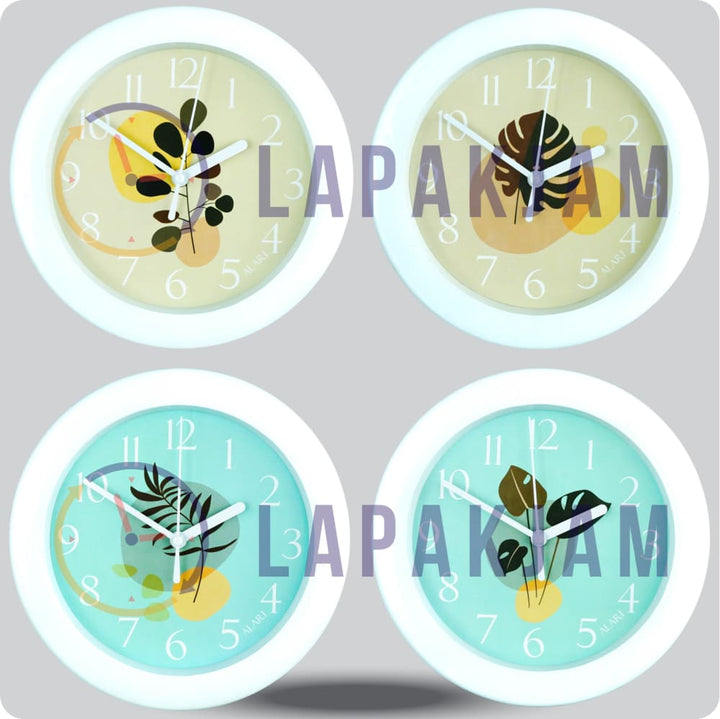 Jam Dinding Analog Bunga Alari Janda Bolong JDALARAL6788-805JAN