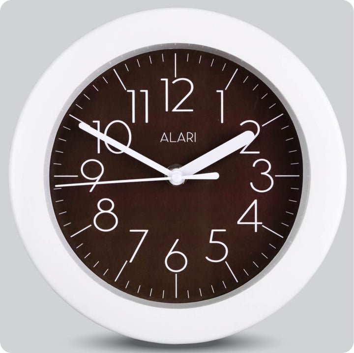 Jam Dinding Analog Polos Minimalis Alari Coklat JDALARAL1189-805COK