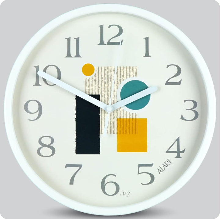 Jam Dinding Analog Motive/Pattern Alari V3 25 Cm JDALARAL1157-168LV3