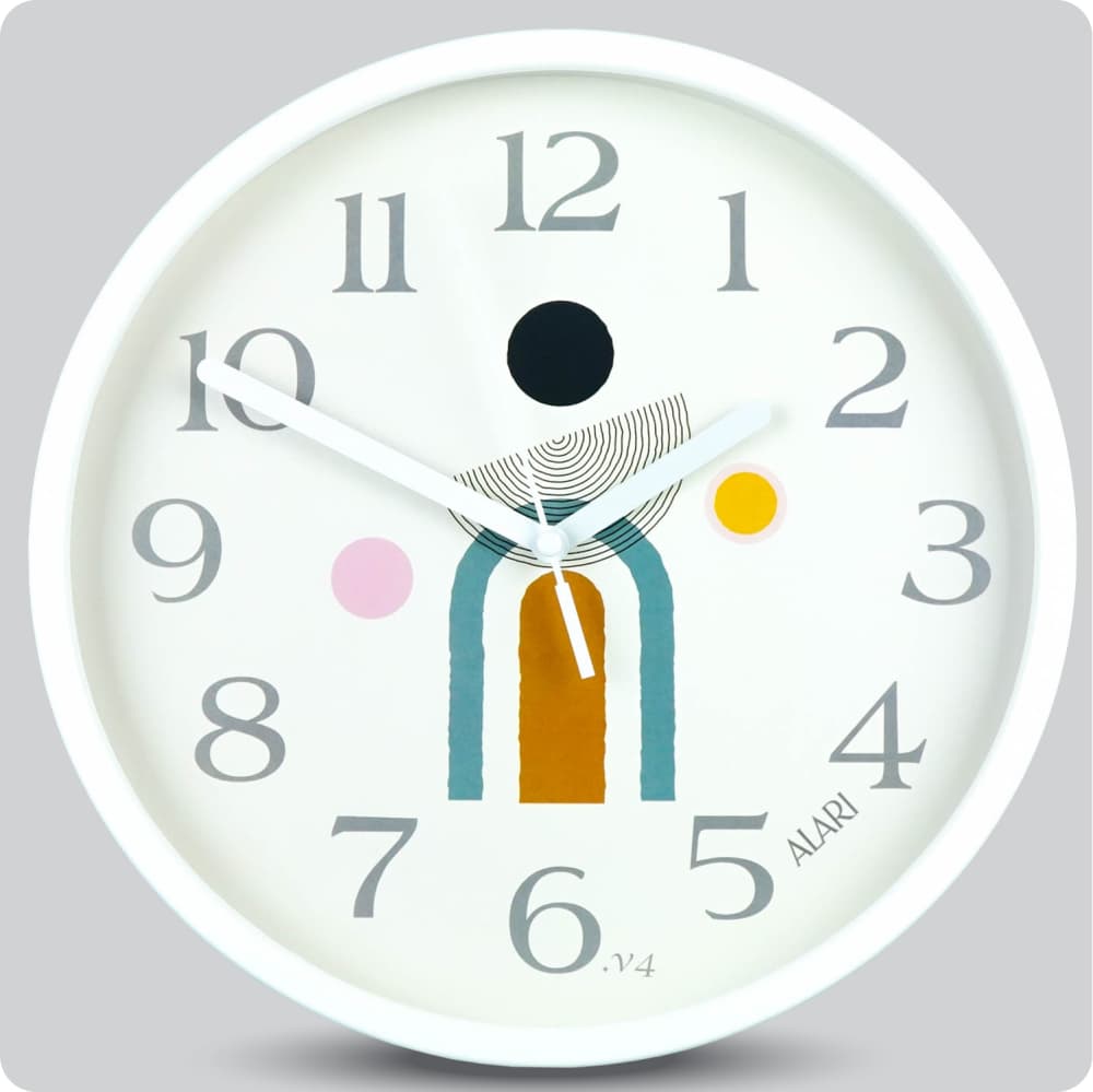 Jam Dinding Analog Motive/Pattern Alari V4 25 Cm JDALARAL1157-168LV4