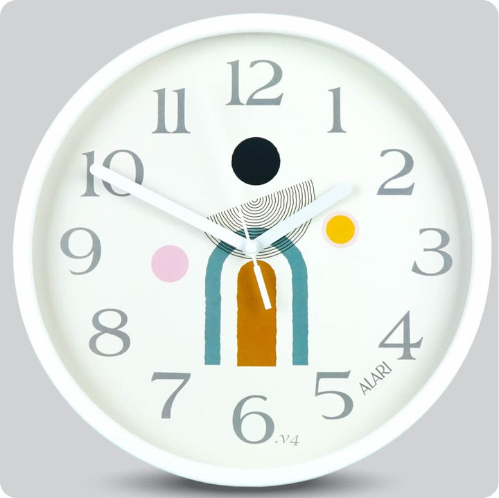 Jam Dinding Analog Motive/Pattern Alari V4 25 Cm JDALARAL1157-168LV4