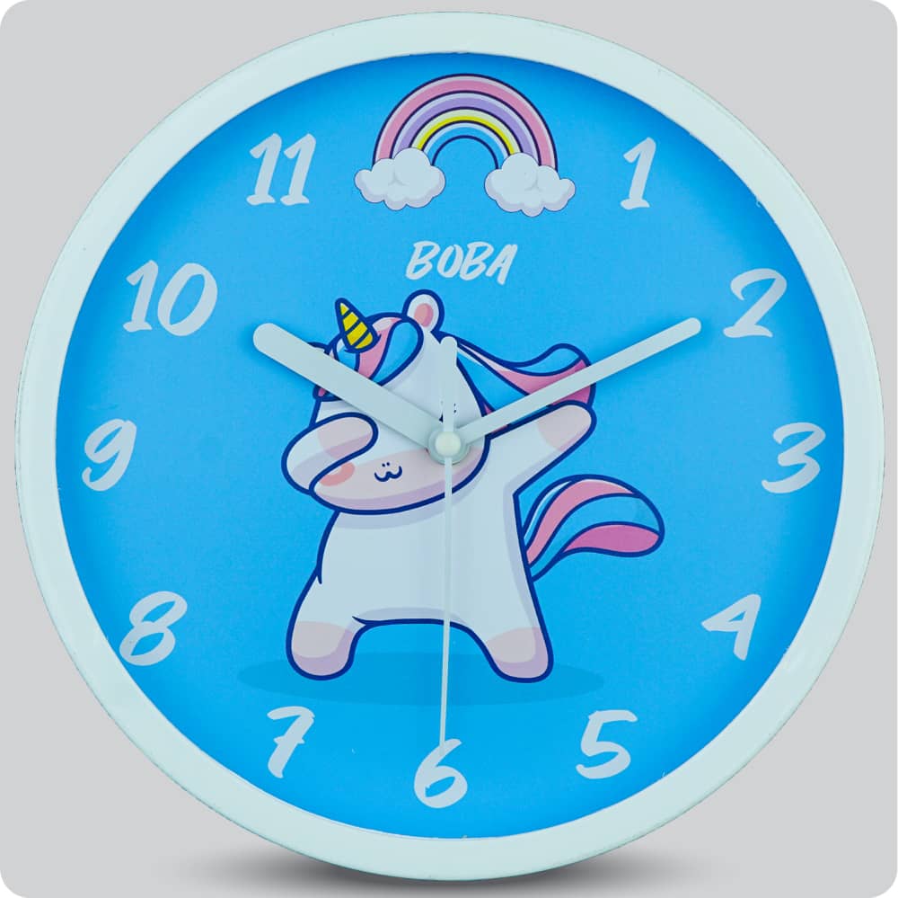 Jam Dinding Analog Karakter Anak Boba Dabbing JDBOBABB1177DAB