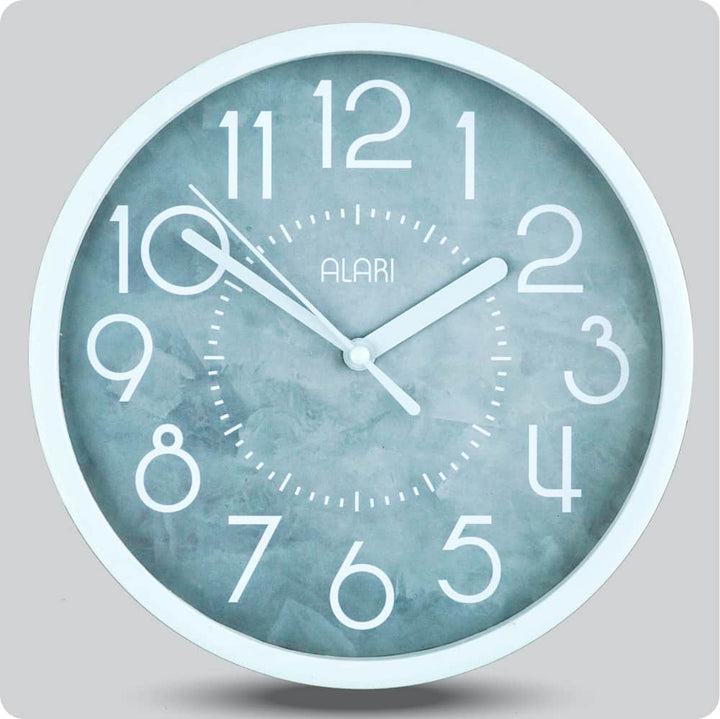 Jam Dinding Analog Polos Minimalis Alari Abu Tua JDALARAL1217-1668ATU