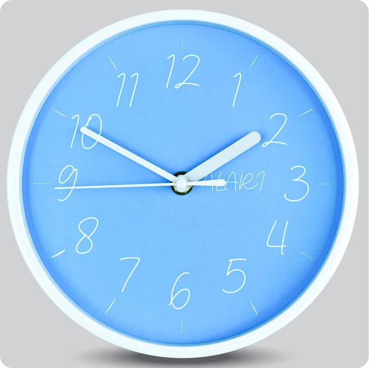 Jam Dinding Analog Polos Minimalis Alari Biru JDALARAL1238-1668BIR