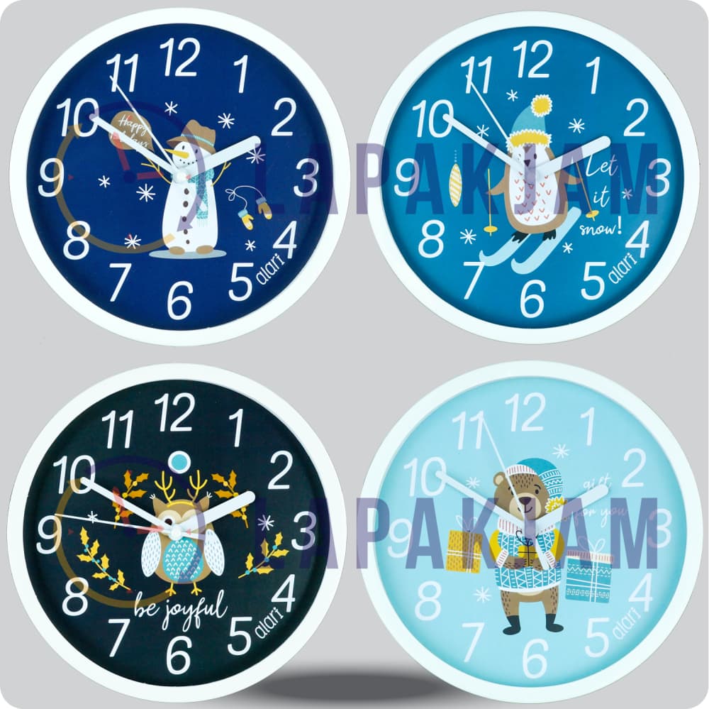 Jam Dinding Analog Karakter Anak Alari Bear JDALARAL1129-1668BEA