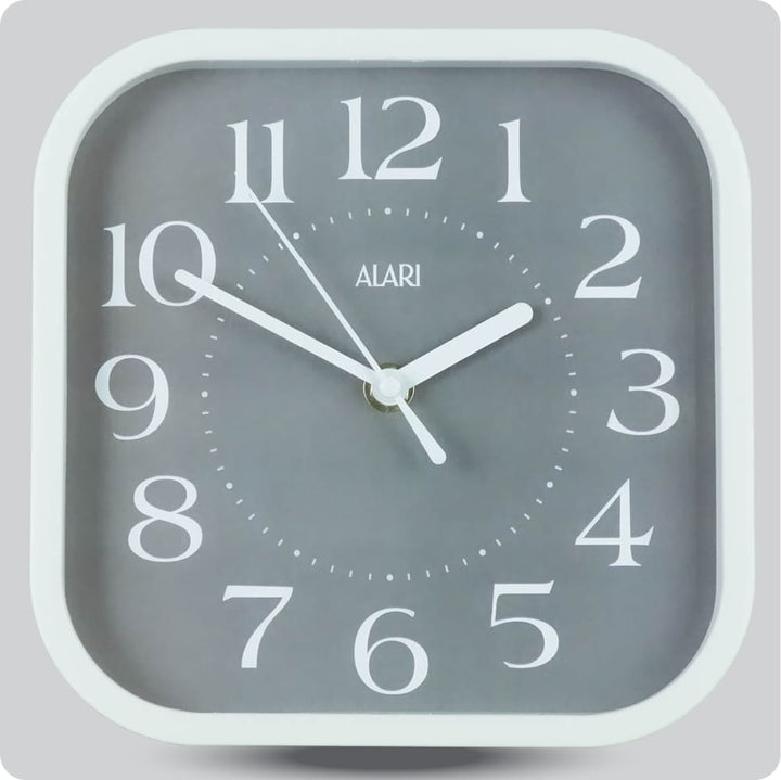 Jam Dinding Analog Polos Minimalis Alari Abu JDALARAL1246-5454ABU