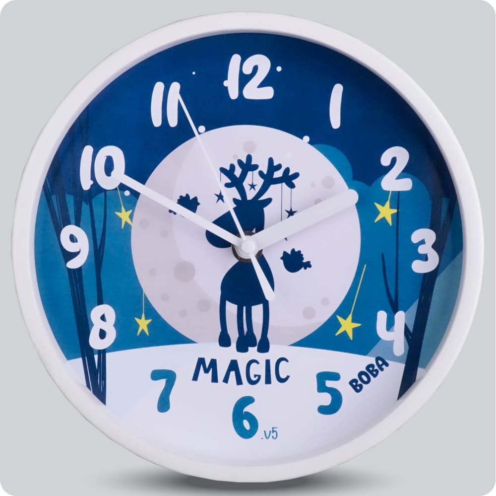 Jam Dinding Analog Karakter Anak Boba Magic JDBOBABB1160-1668MAG