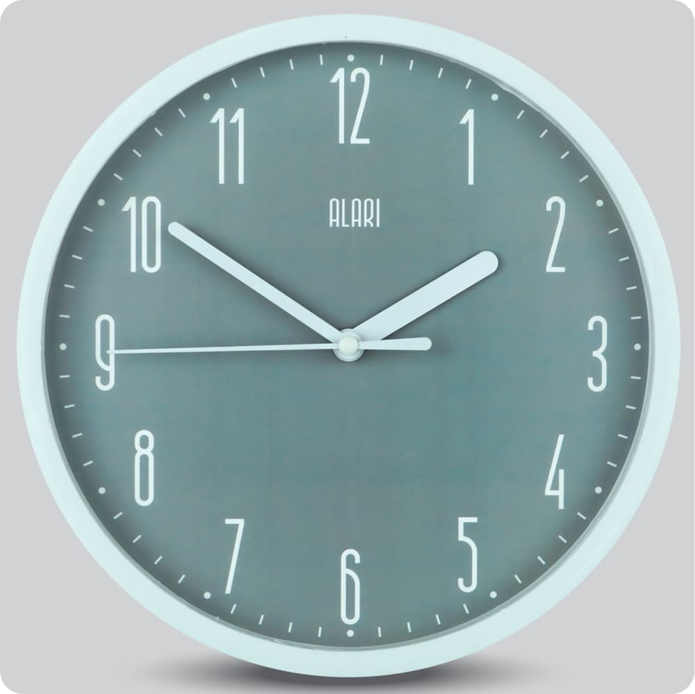 Jam Dinding Analog Polos Minimalis Alari Abu-Abu JDALARAL6882-1668ABU