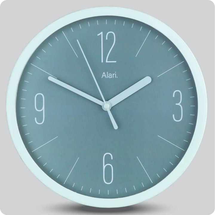Jam Dinding Analog Polos Minimalis Alari Abu JDALARAL1202-1668ABU