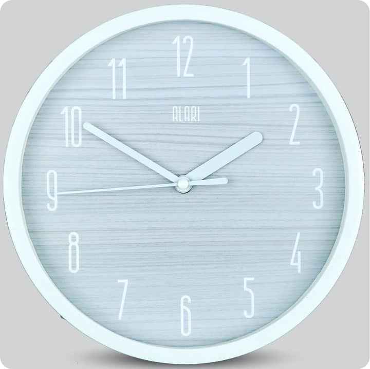 Jam Dinding Analog Polos Minimalis Alari Abu JDALARAL6884ABU
