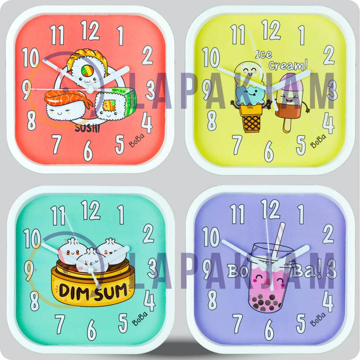 Jam Dinding Analog Karakter Anak Boba Boba JDBOBABB1117-5454BOB