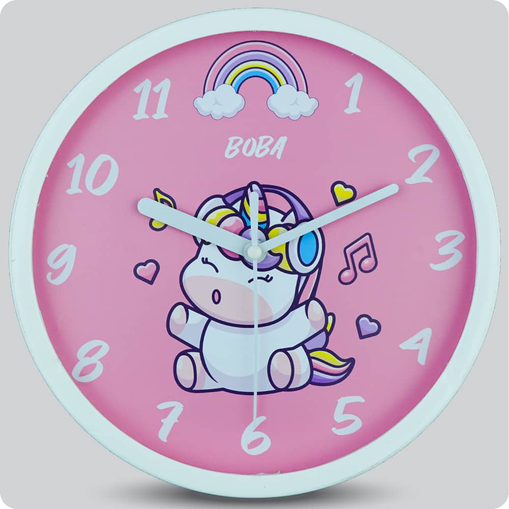 Jam Dinding Analog Karakter Anak Boba Music JDBOBABB1177MUS