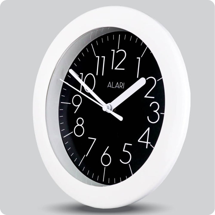 Jam Dinding Analog Polos Minimalis Alari Hitam JDALARAL1189-805HIT