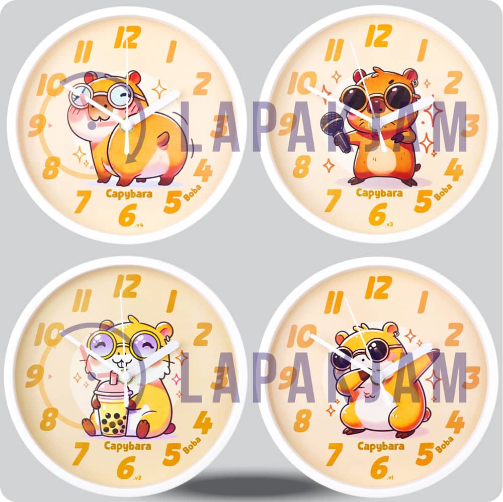 Jam Dinding Analog Karakter Anak Boba Dabbing V1 JDBOBABB1162-1668DABV1