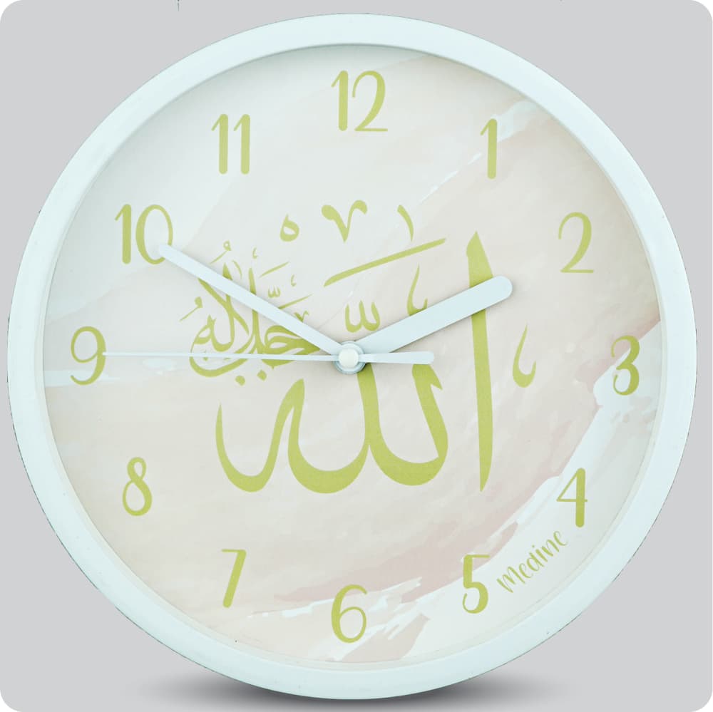 Jam Dinding Analog Kaligrafi Medine Allah JDMEDIMD6869MGKALL