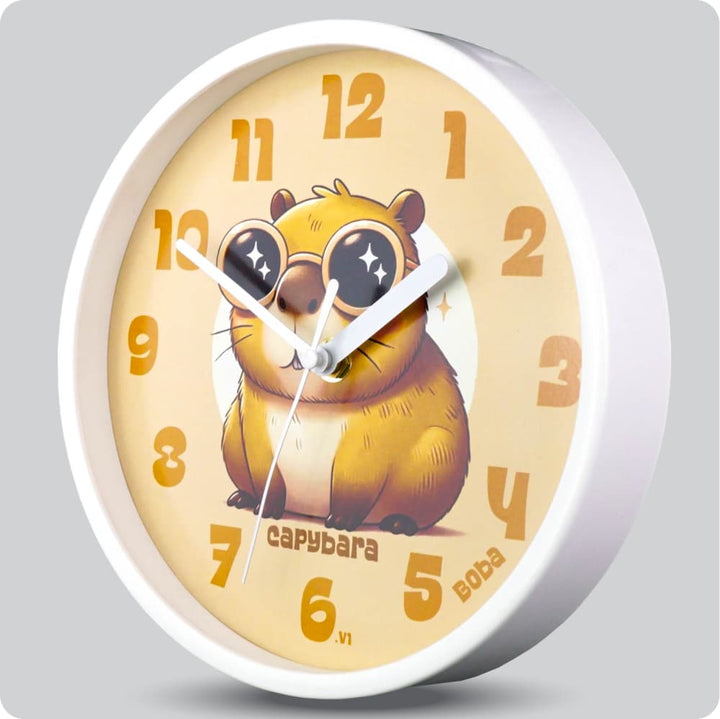 Jam Dinding Analog Karakter Anak Boba Capybara V1 JDBOBABB1161-1668CAPV1