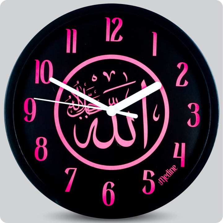 Jam Dinding Analog Kaligrafi Medine Pink JDMEDIMD1181-1668PIN