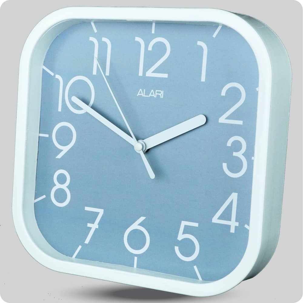 Jam Dinding Analog Polos Minimalis Alari Abu JDALARAL1112-5454ABU