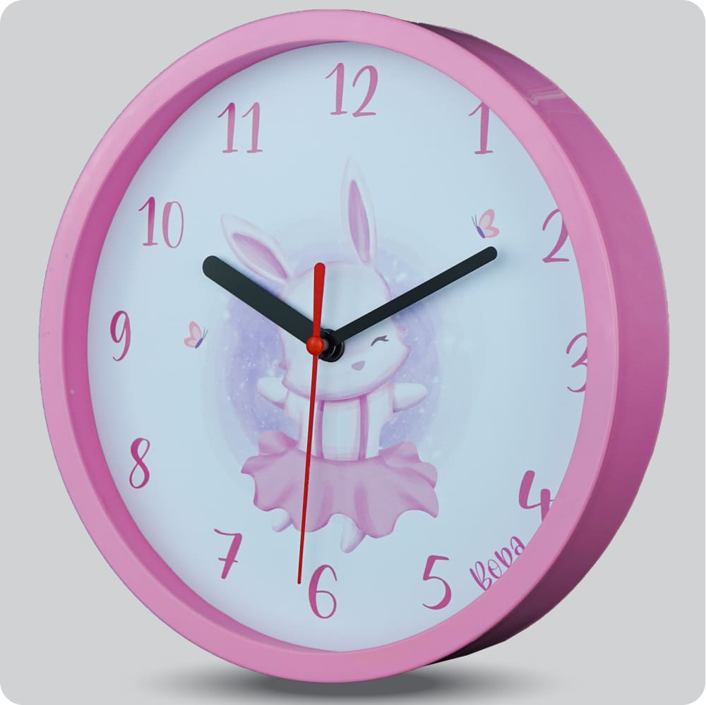 Jam Dinding Analog Animal Boba Rabbit Dancing JDBOBAABB1159RDAN