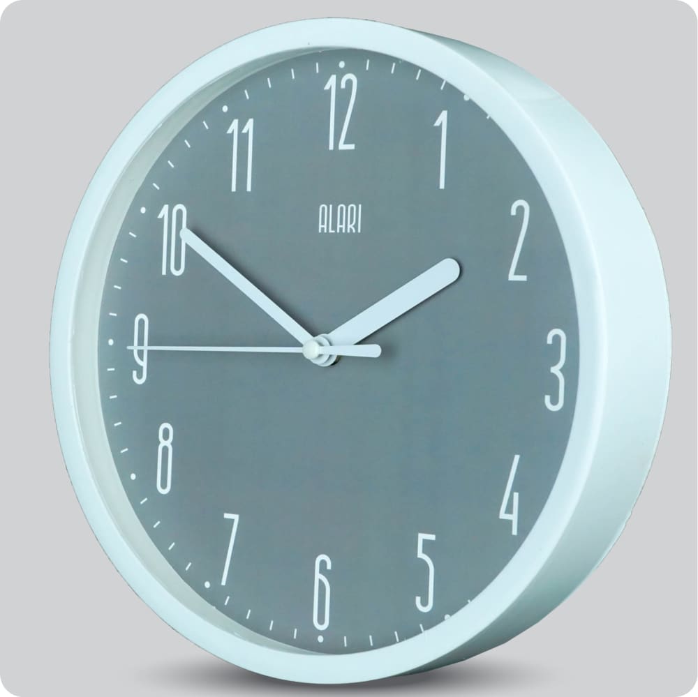 Jam Dinding Analog Polos Minimalis Alari Abu-Abu JDALARAL6882-1668ABU