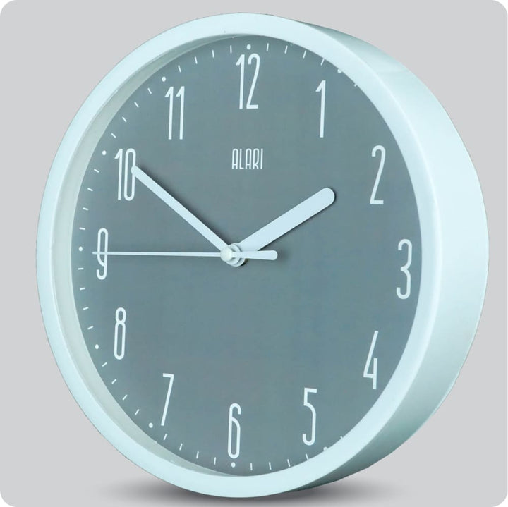 Jam Dinding Analog Polos Minimalis Alari Abu-Abu JDALARAL6882-1668ABU
