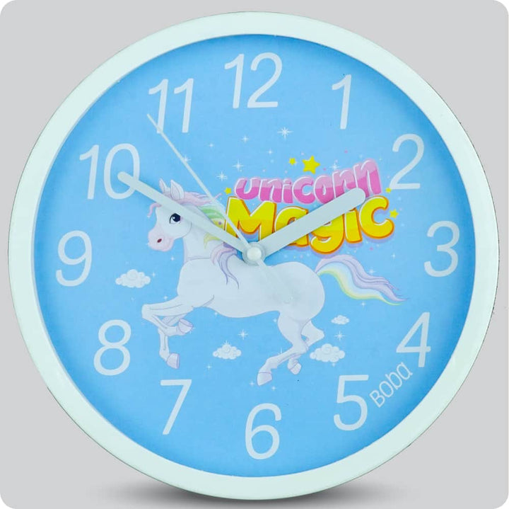 Jam Dinding Analog Karakter Anak Boba Unicorn Magic JDBOBABB1201-1668UMA